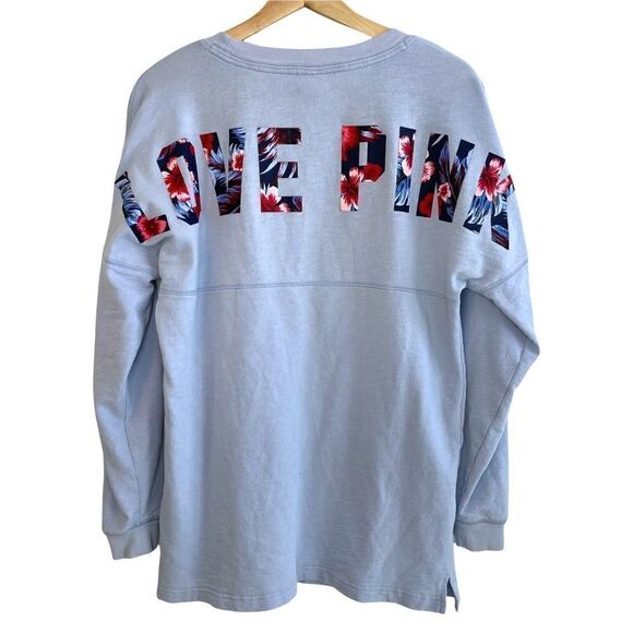 Pink Varsity Crew Neck Top - Picture 5 of 7